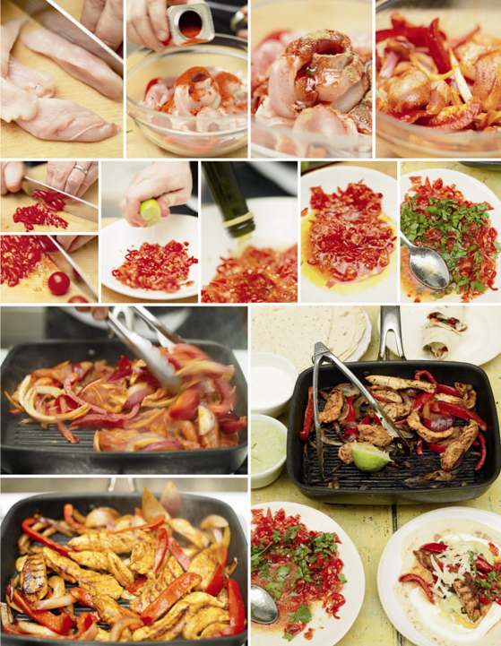 Fajitas cu pui, o reţetă Jamie Oliver FoodCrew