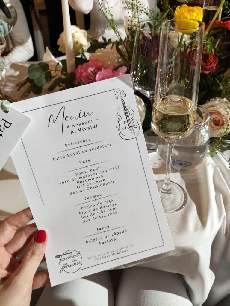 Meniul - Cină în 4 acte - FoodCrew